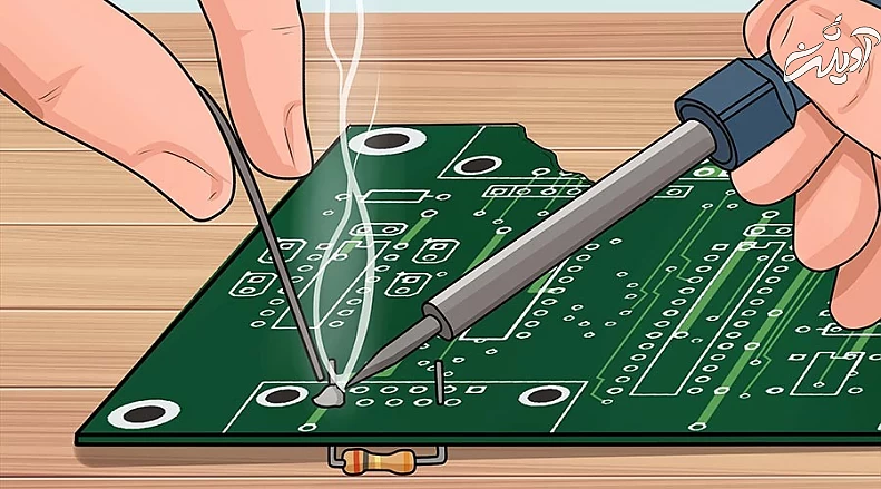 آموزش تصویری لحیم کاری حرفه ای با هویه به زبان ساده